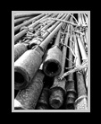 Stacks of old pipes from an earlier time thumbnail
